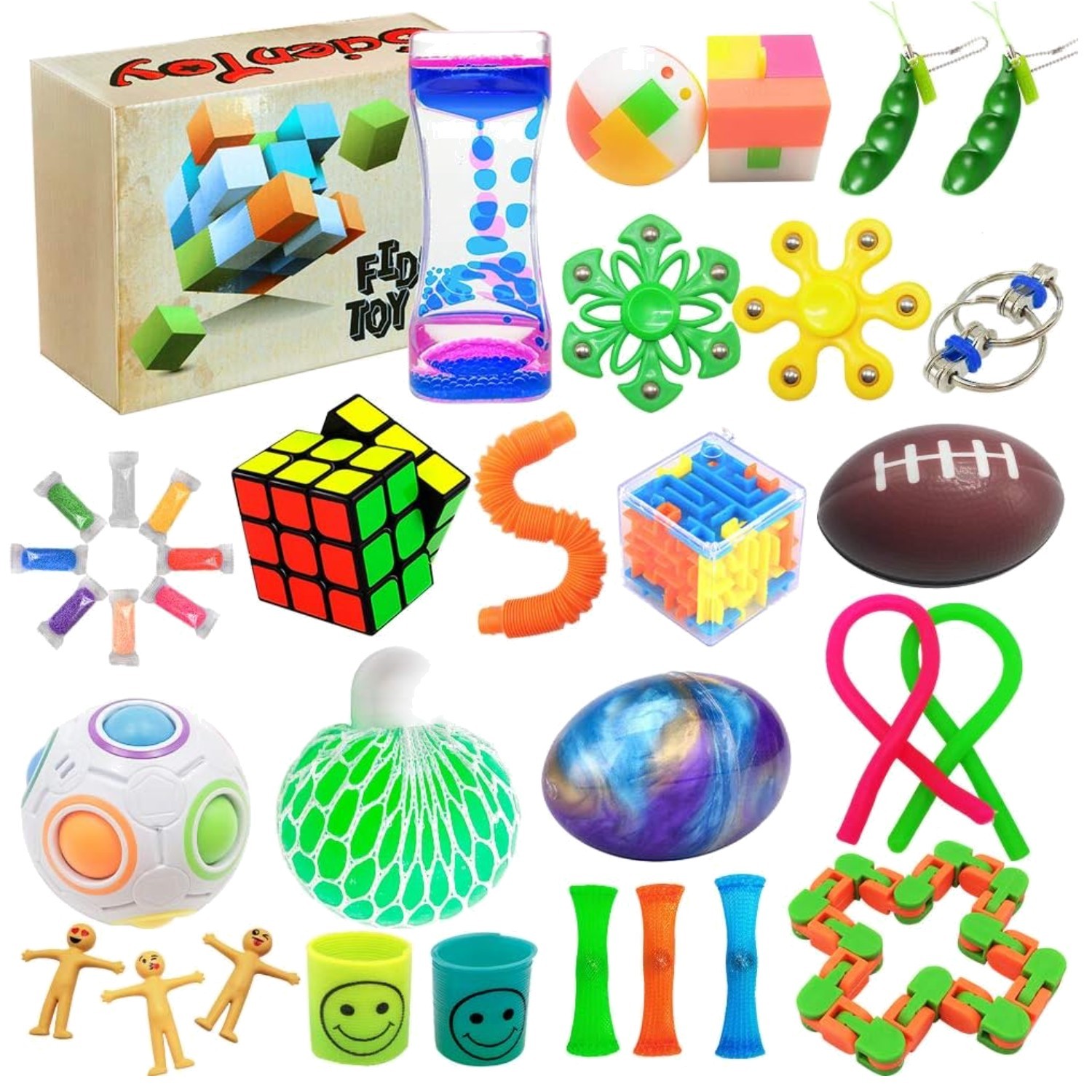 35-Piece Fidget Toy Set for Stress Relief