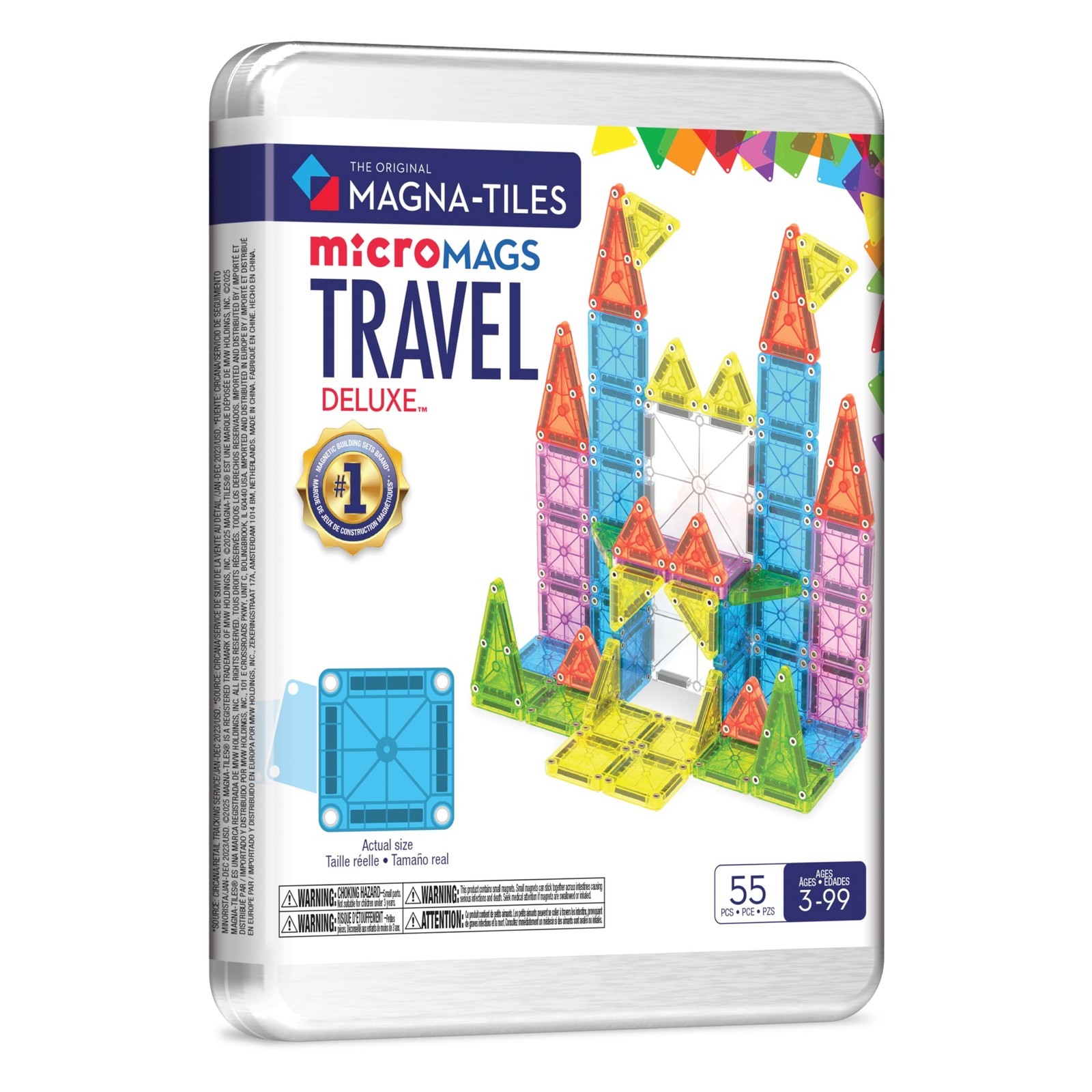 Magna-Tiles – Travel Set Deluxea???????? 55 Piece Set (90365) TOY NEW