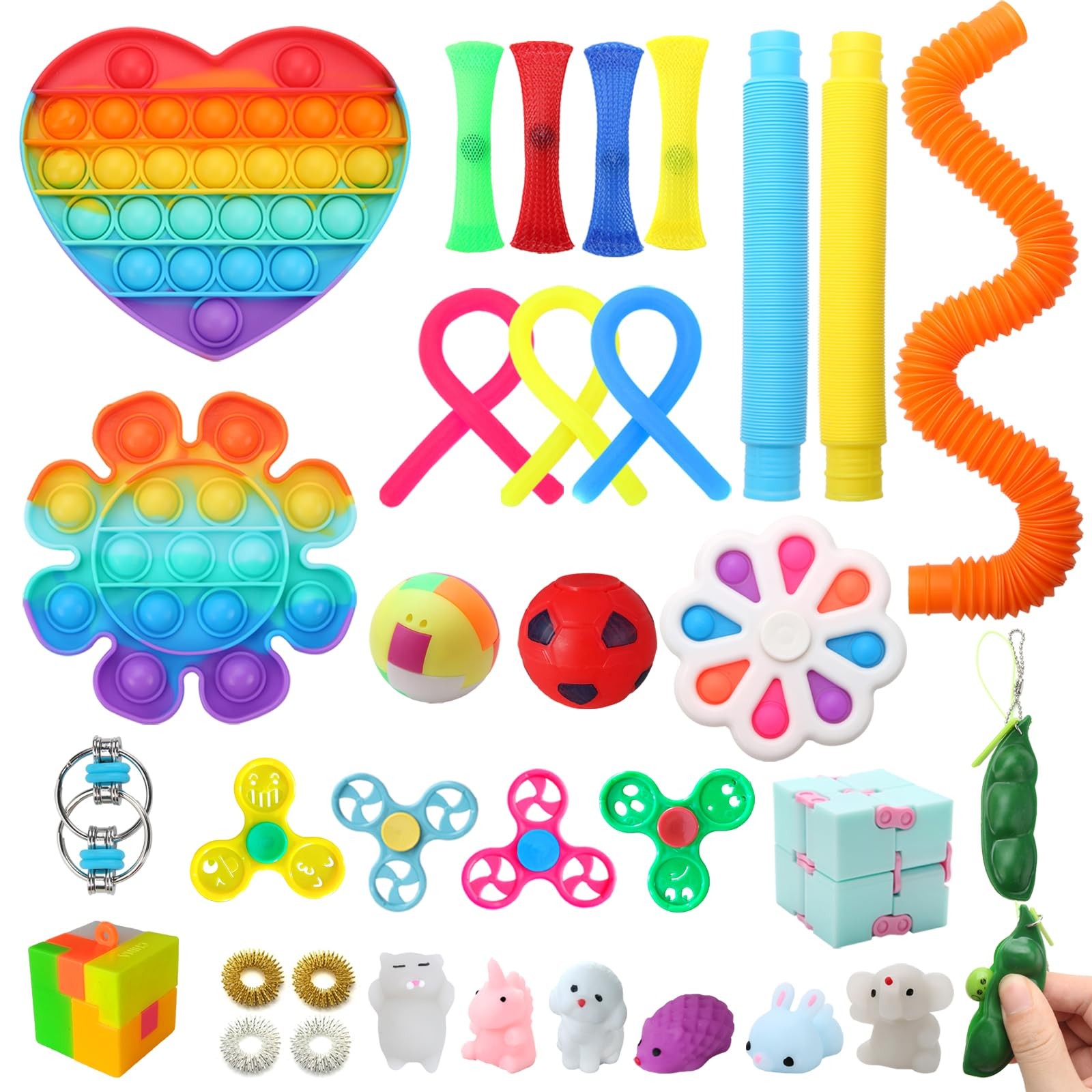 Relieve Stress Instantly – 35pc Fidget Toys Sensory Set