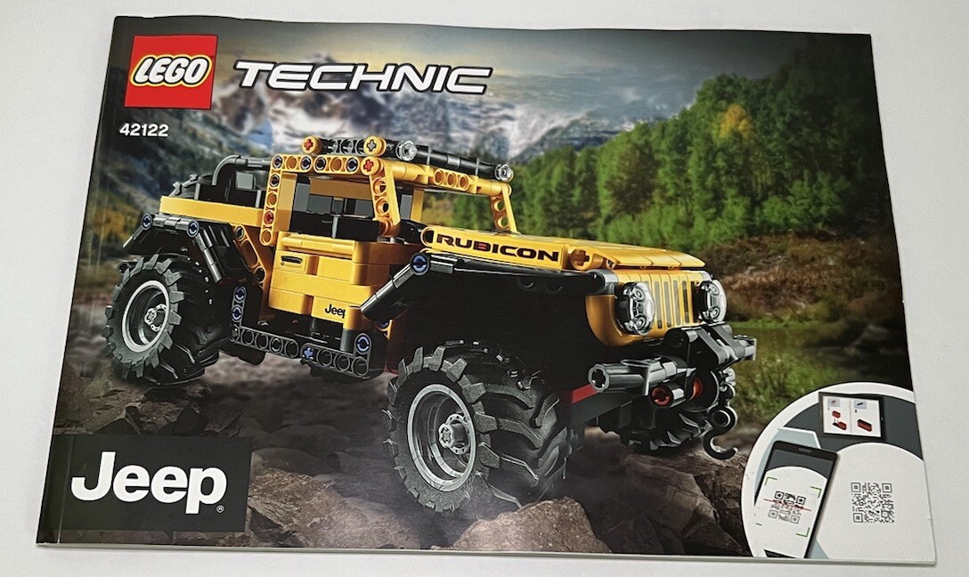 Lego Technic: Jeep Wrangler (42122)- Manual Only (RETIRED)