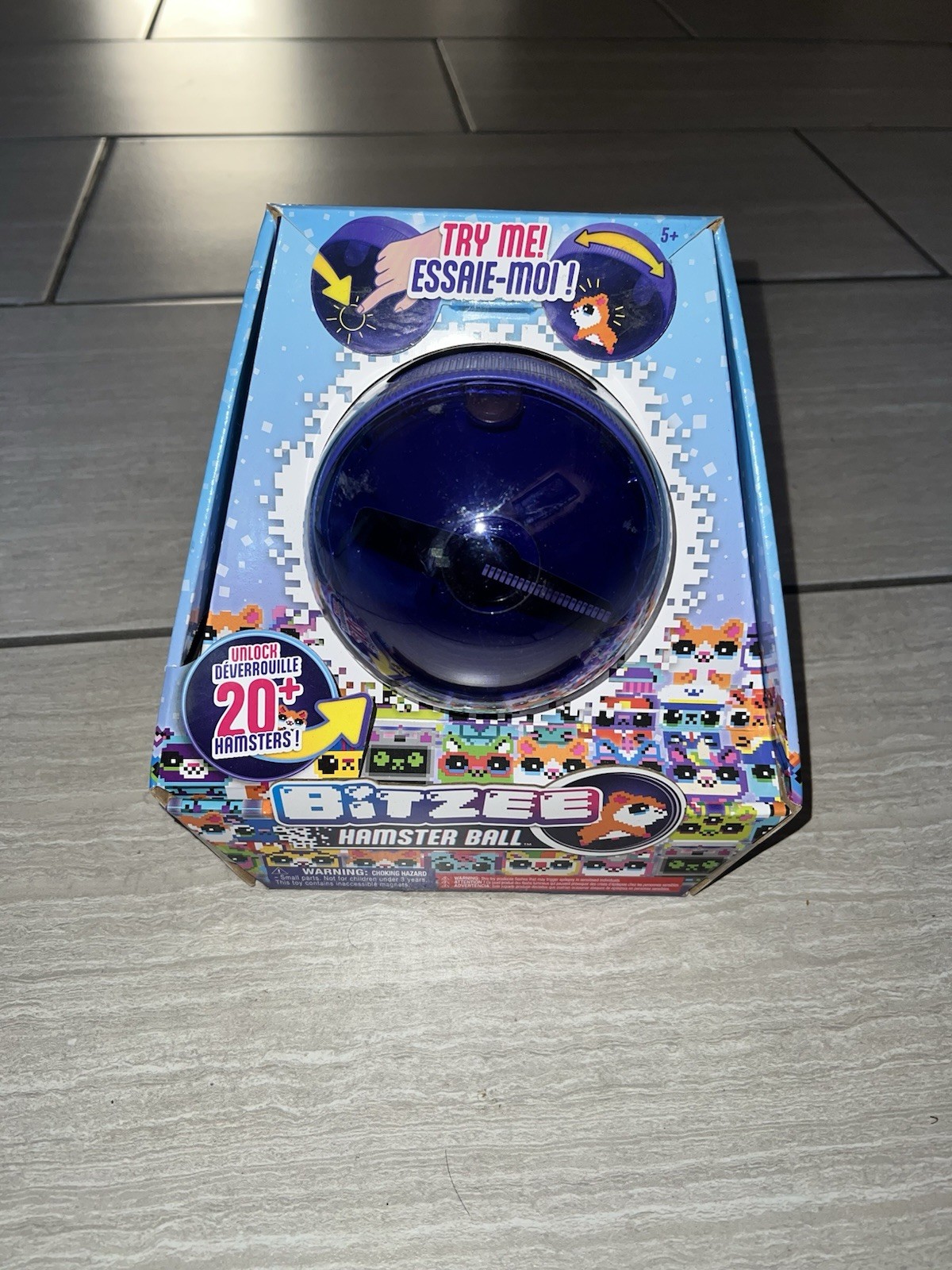 Bitzee Hamster Ball Interactive Toy with Over 20 Hamsters Inside Rolls & Reac…