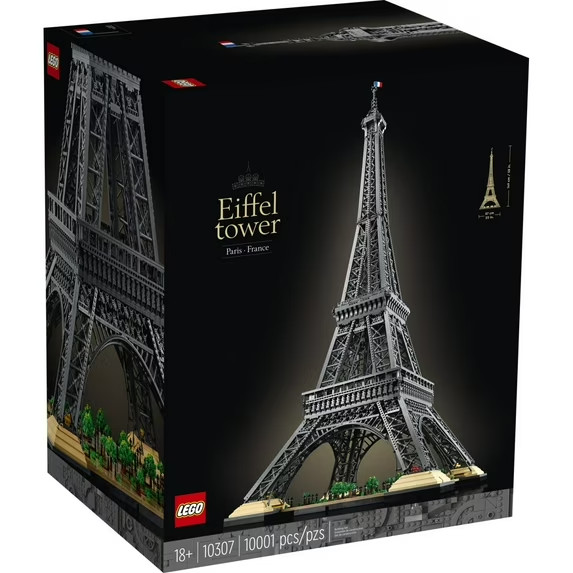 LEGO Icons: Eiffel Tower – 10001 Piece Building Kit [LEGO, #10307, Ages 18+]