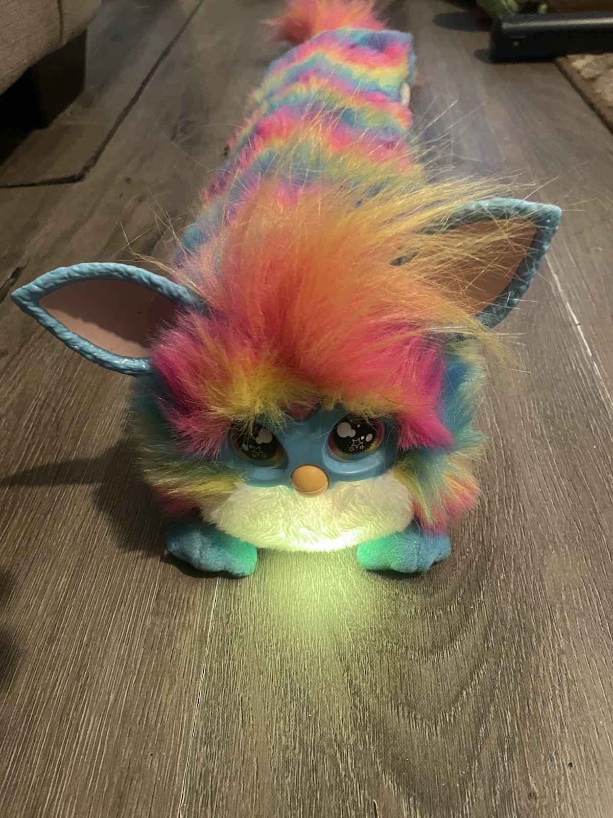 FURBY DJ Interactive Toy, Super Snuggly Rainbow Electronic Plush with Music,
