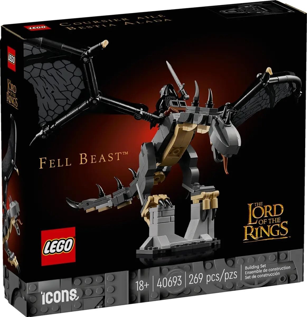 LEGO ICONS Lord of the Rings Fell Beast – Dragon – 40693