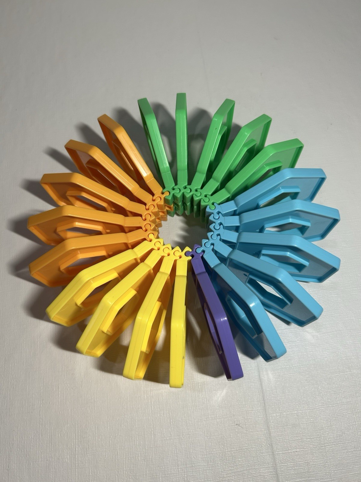 Fidget Loop Tactile Sensory Toy Rainbow Colors for Ages 3+ Years not complete