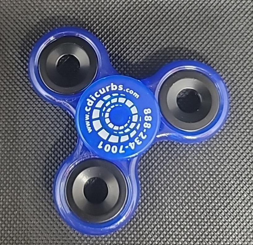 Blue Fidget Spinner Kids Toys Gift Birthday Used In Good Condition
