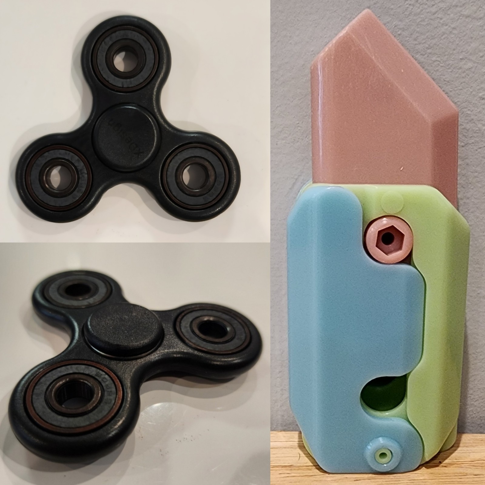 Lot Of 3 Fidget Toys For Focus, Anxiety, Stress, Sensory Toys