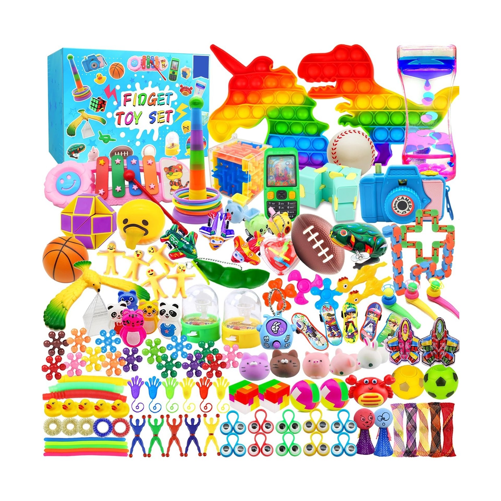 125 Pack Fidget Toys Assortment for Kids 4-8-12,Stress&Anxiety Reli… Fast Ship