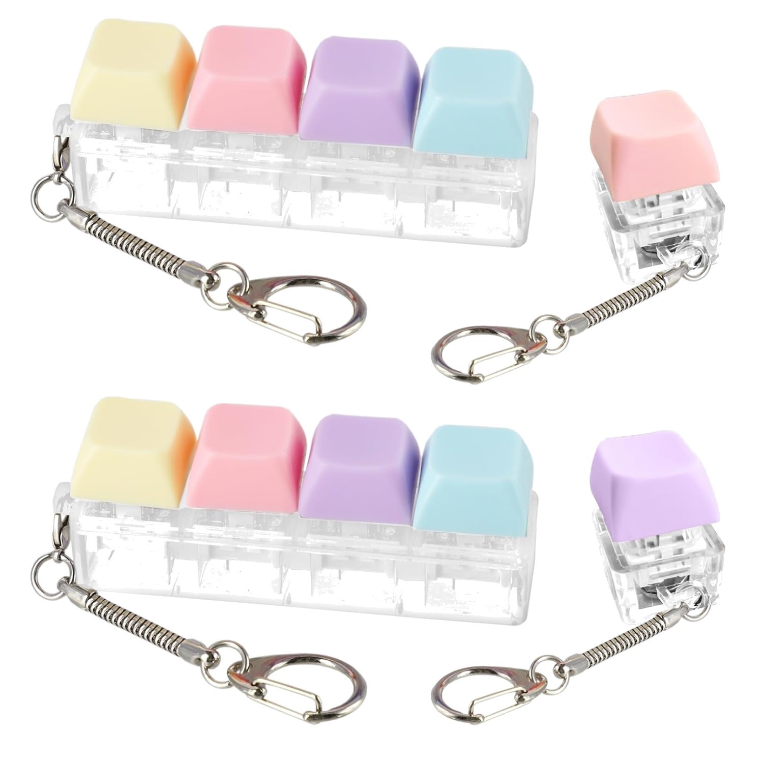 4 Piece Fidget Clicker Toy Set – Durable Sensory Relief for Gamers and Workers