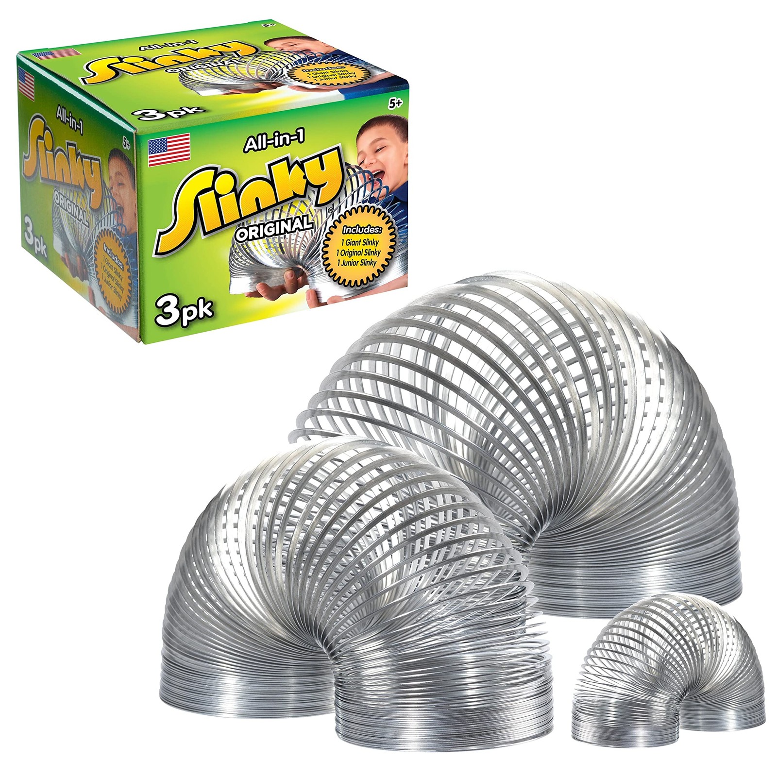Original Brand Fidget 3-Pack, Metal Spring Assortment with 3 Sizes, Sensory ,…