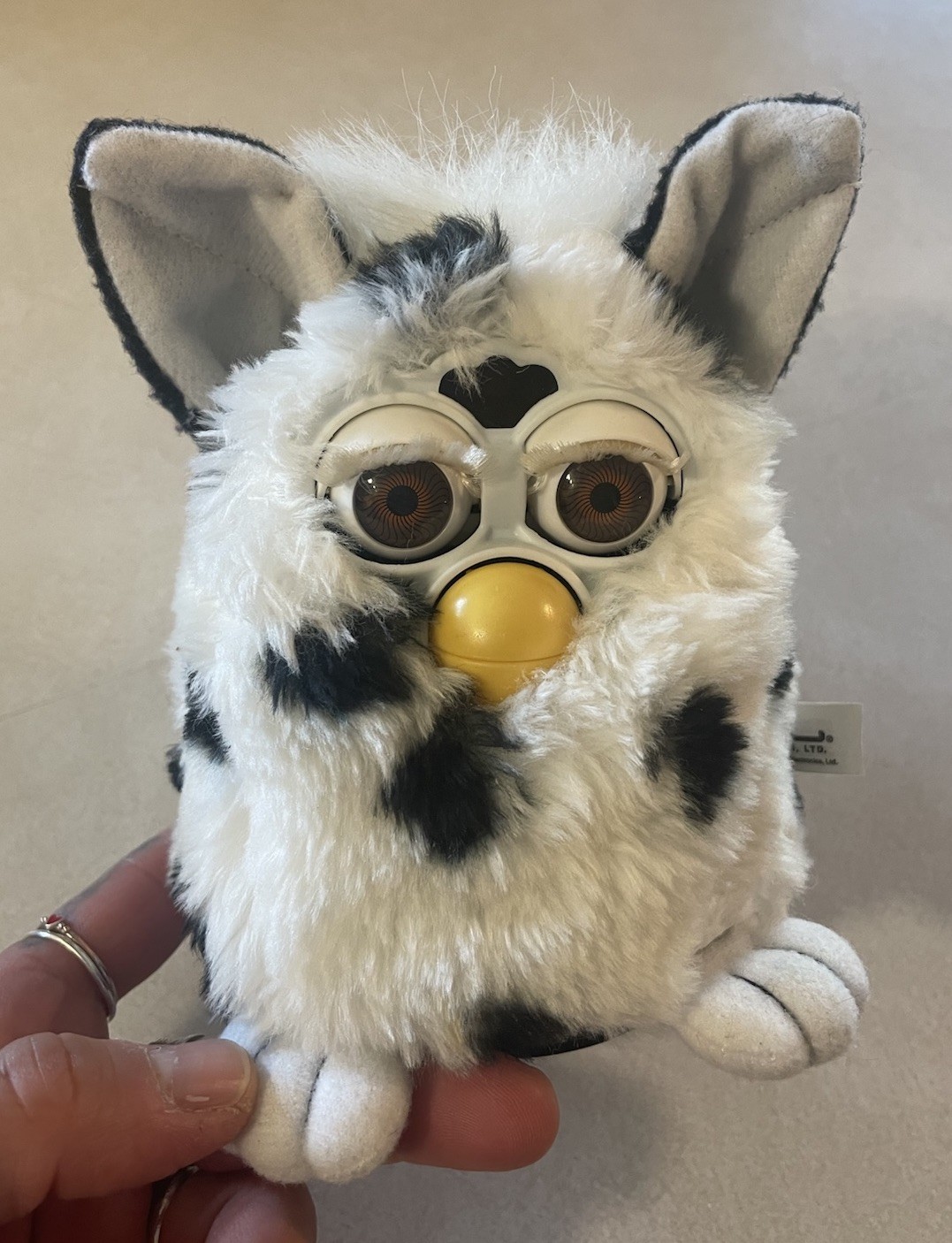 Vintage 1998 Dalmatian Furby Hasbro Tiger Toy Super Cute WORKS! READ!