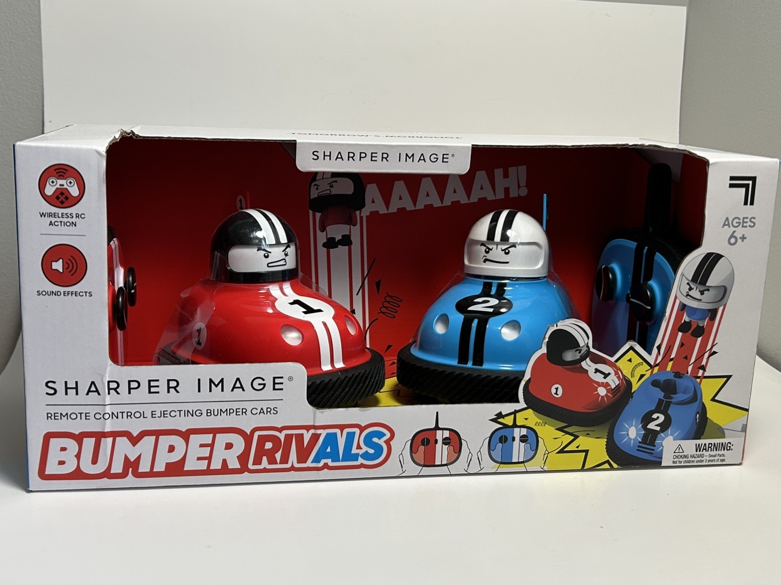 Sharper Image Bumper Rivals RC Ejecting Bumper Cars NIB (Y)