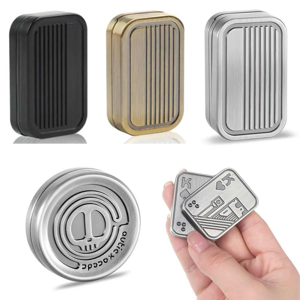 Metal Fidget Toys Gift Pack Fidget Slider Push Card Haptic Coin EDC Fidget Toy