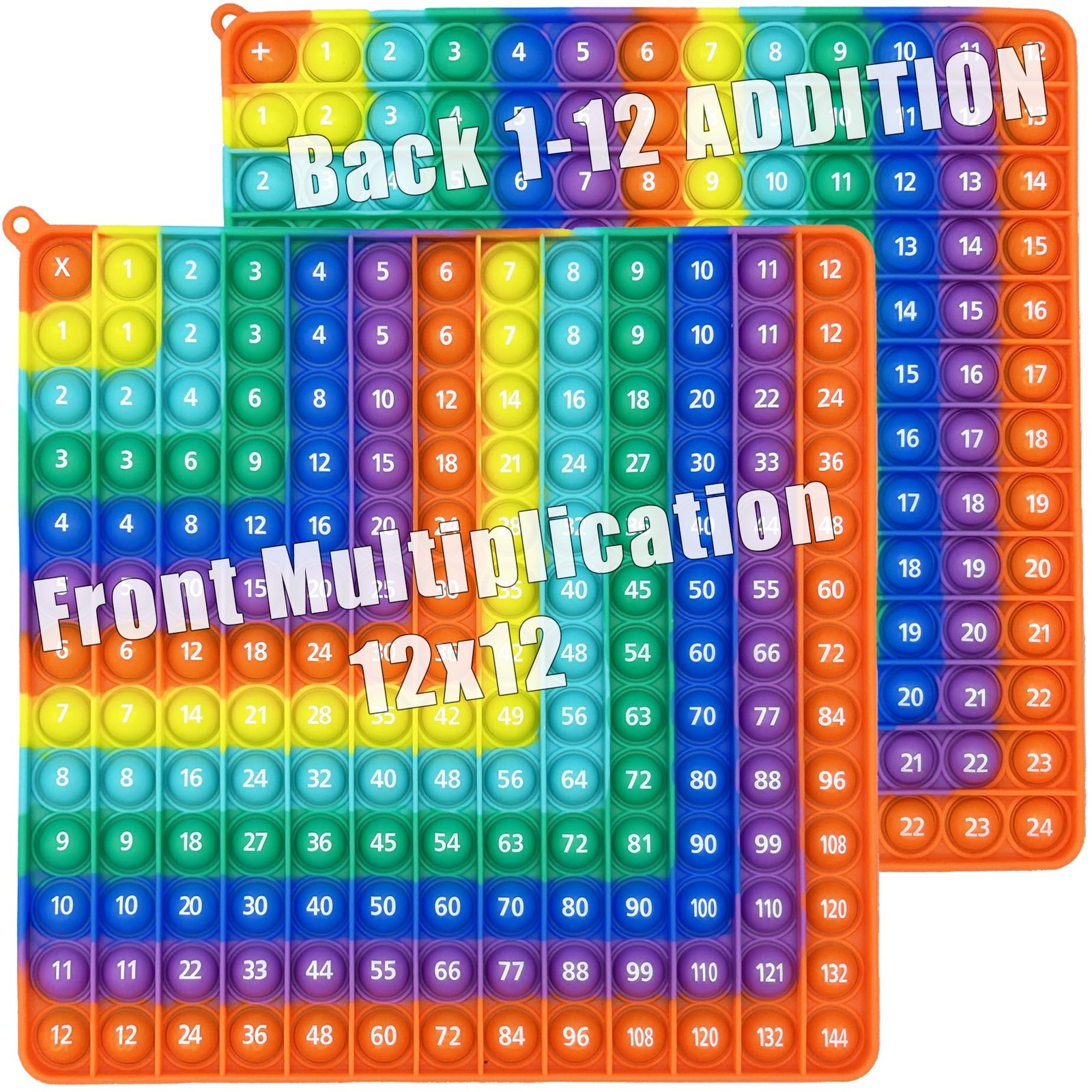 Multiplication 12X12 Addition 1-12 Math Fidget Popper Learn Multiplication