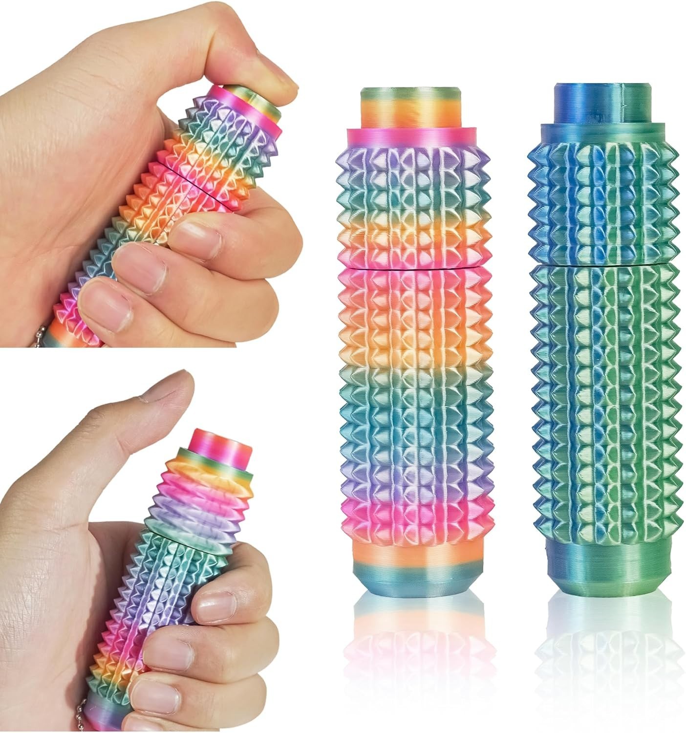 Little Ouchies Fidget Toys 2PCS – All-in-One Pain Stim Toy with Spinning & Pr…