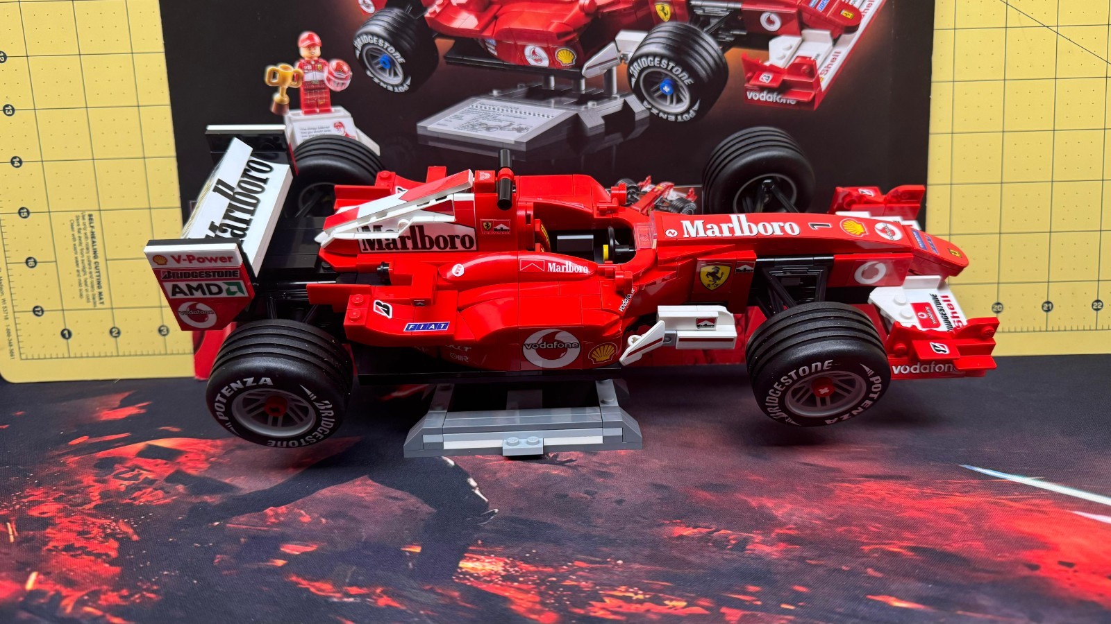 Alternative Sticker Pack  Lego Ferrari F2004 Schumacher model 11375