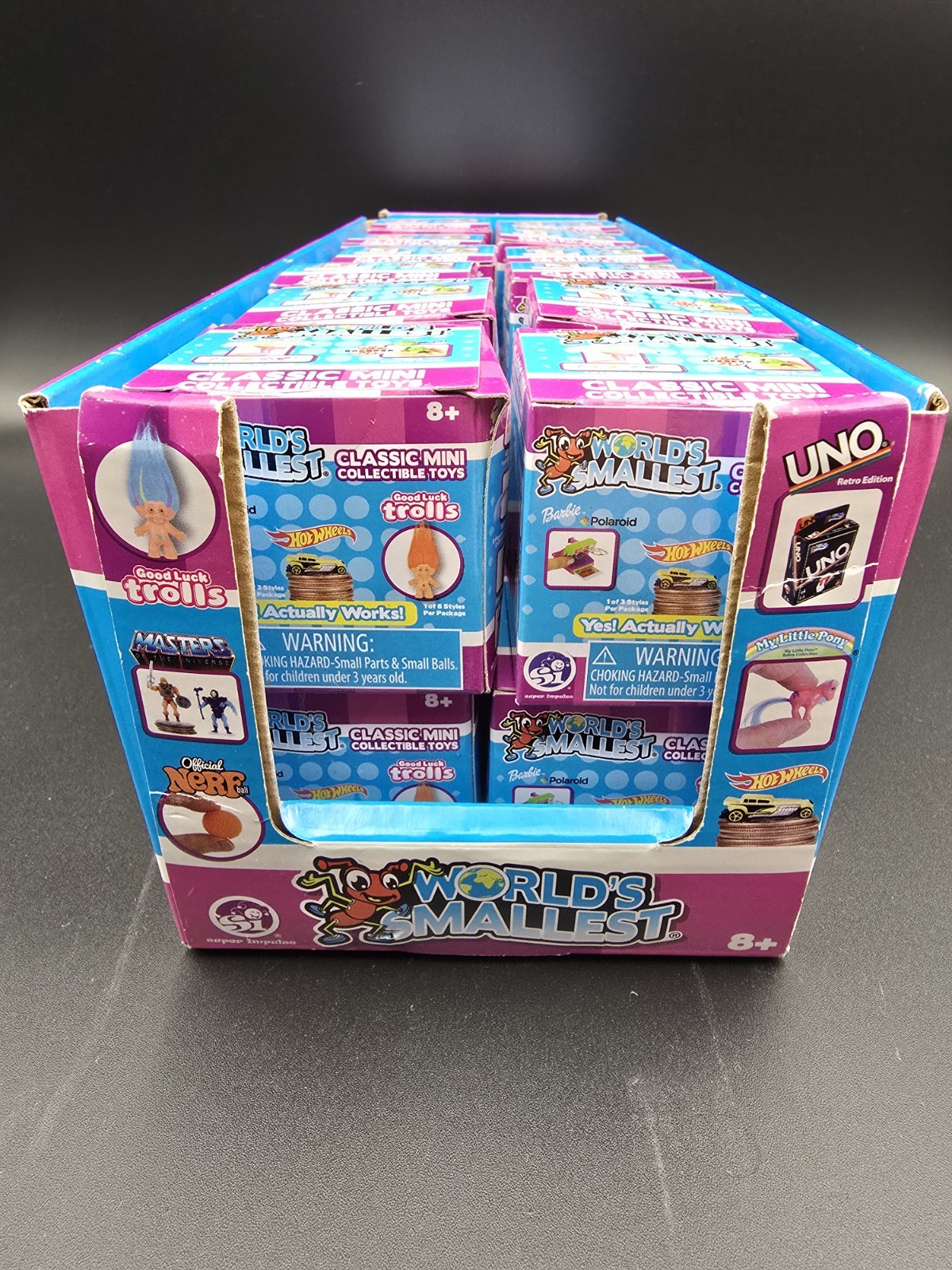 Lot of 24 Worlds Smallest Classic Mini Collectable Toys New In Box Display Case