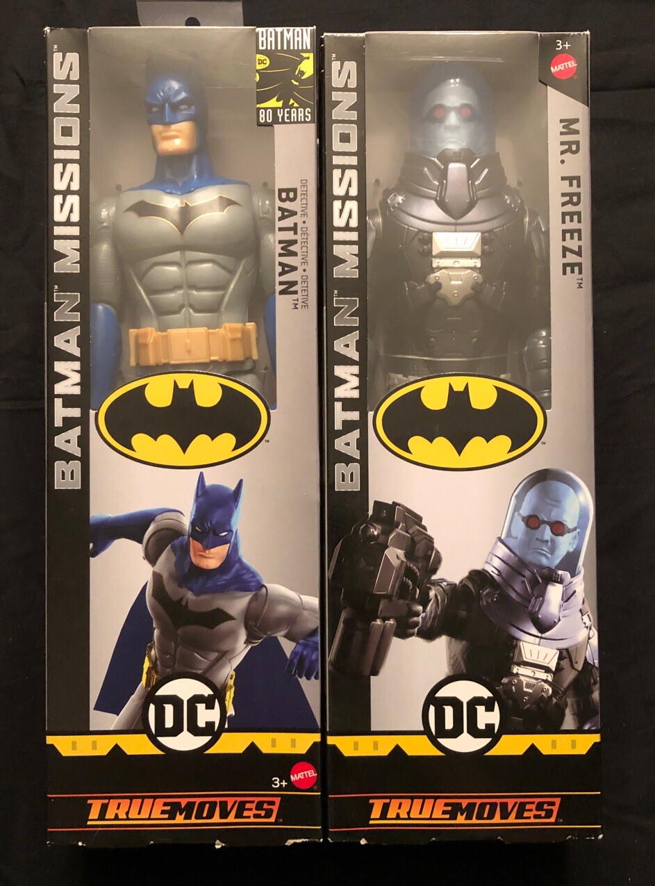 BATMAN MISSIONS LOT OF 2 DC True Moves 12″ Mattel Action Figure Collectable Toys