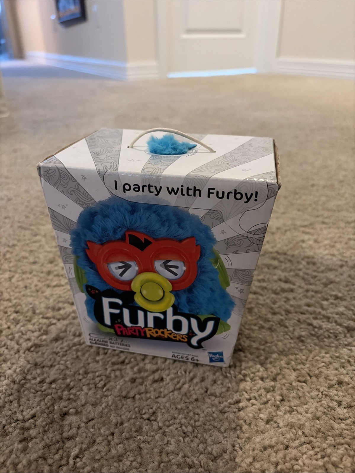 Furby Party Rocker Blue Orange Green Hasbro (2012) With Original Box – Great