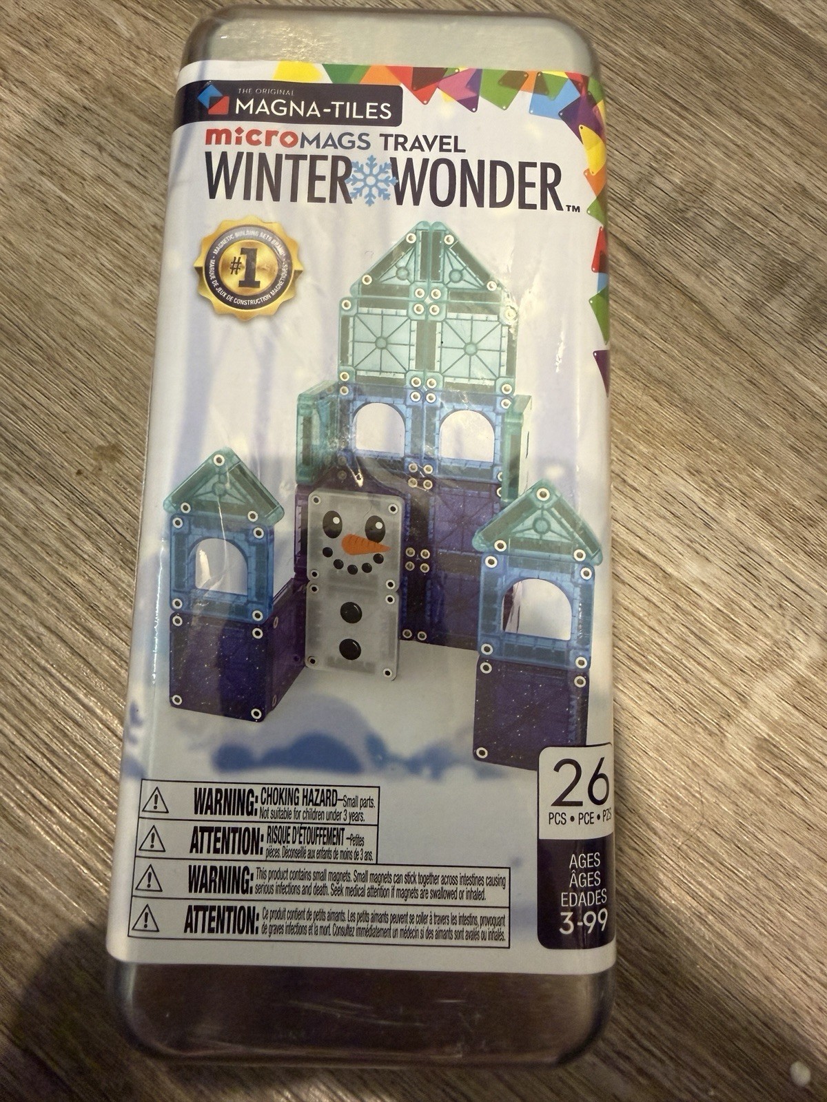 Magna-Tiles MicroMags Travel Winter Wonder 26 Piece Set New