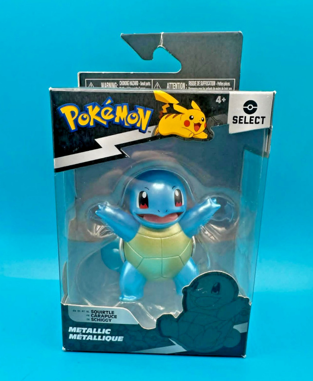Pokemon Select 3″ Battle Figure Metallic – Squirtle BNIB NEW Collectable Toys