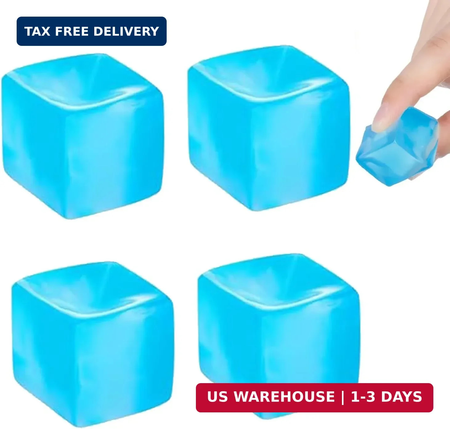 Ice Cube Stress Balls 2026 New Squishy Fidget Toys, Stress Relief Squeeze Toys f