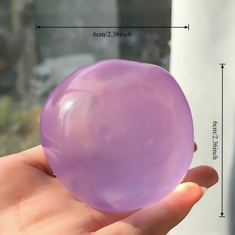 Mochi Squishy Fidget Toy Stress Relief Squeeze Transparent Sensory Gift