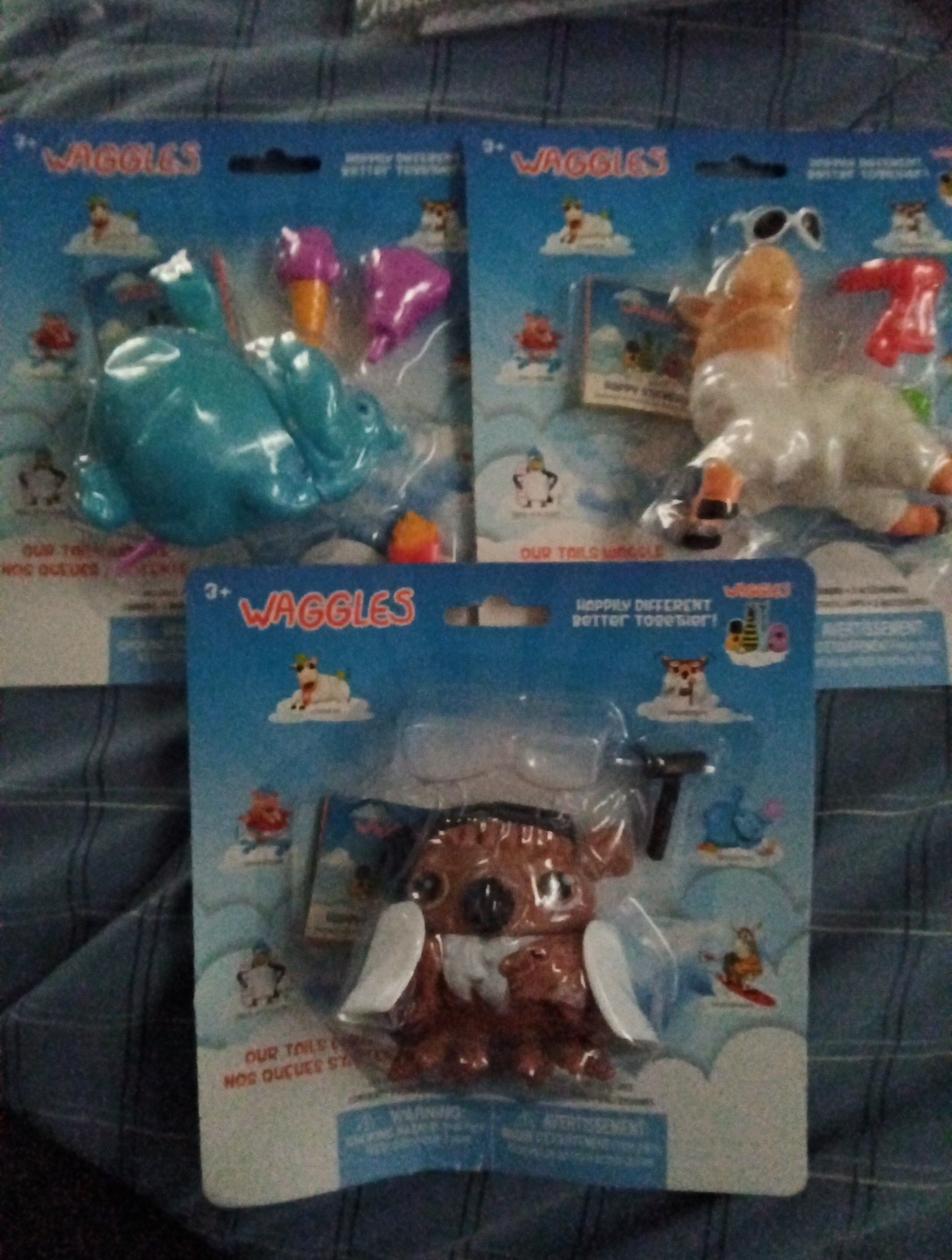 Waggles Toys Collectables.  Hippo, Sheep Or Hamster.