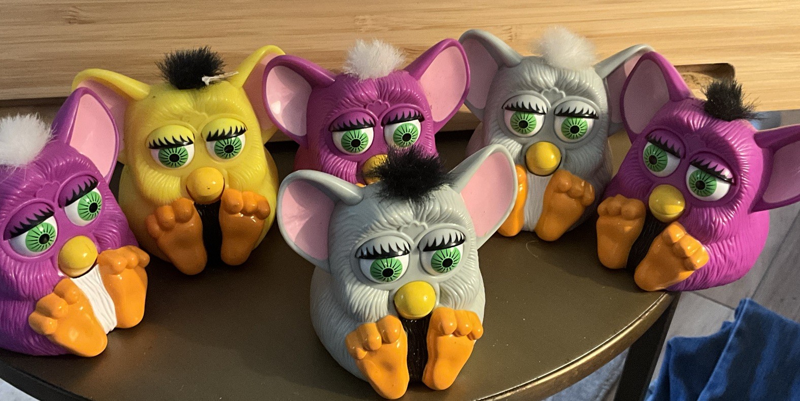 Lot Of 6 FURBY MCDONALD SQUEAKY TOYS