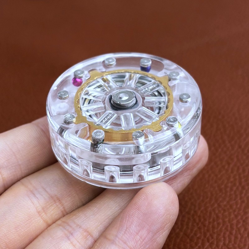 EDC Fidget Coin Stress Relief Toys PMMA Fun Mechanical Pocket Fidget Toy Gift