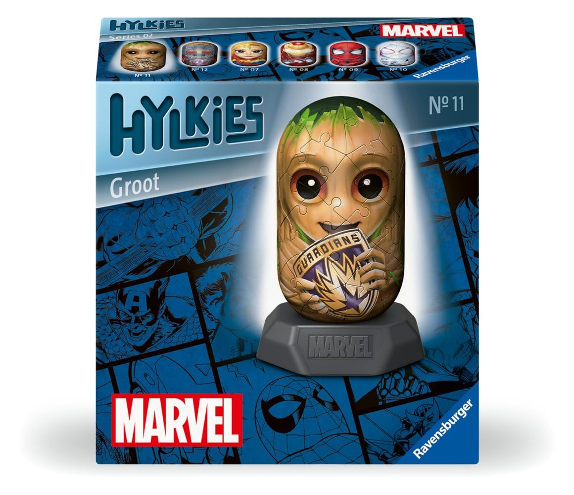 Ravensburger 12001160 Marvel Hylkies Figures Groot- Collectable Toys and Gifts f
