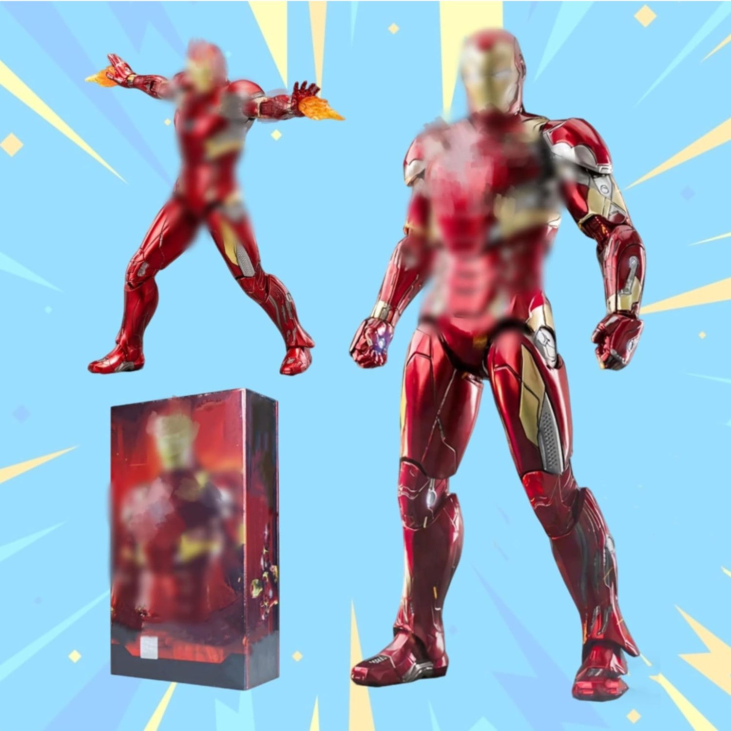 MK46Ironman Action Figures-7 inch All Joints Movable Collectable Toys-Full Me…