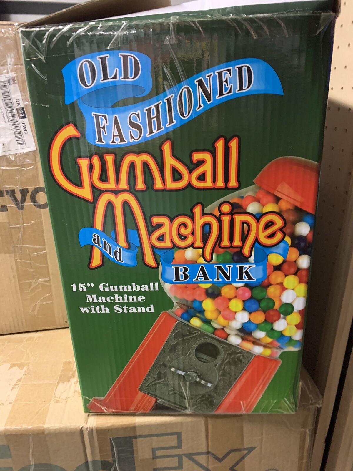 Collectable Toys/Gumballs-Coin Machine With Stand-STURDY Metal Stand- NEW