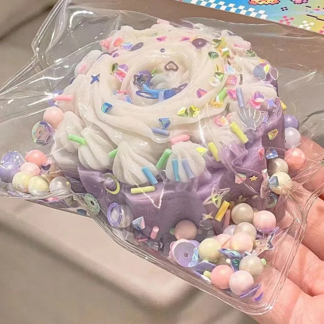 Taba Squishy Cake Doughnut Stress Relief Toy, Extra Large Sensory Fidget Toys fo