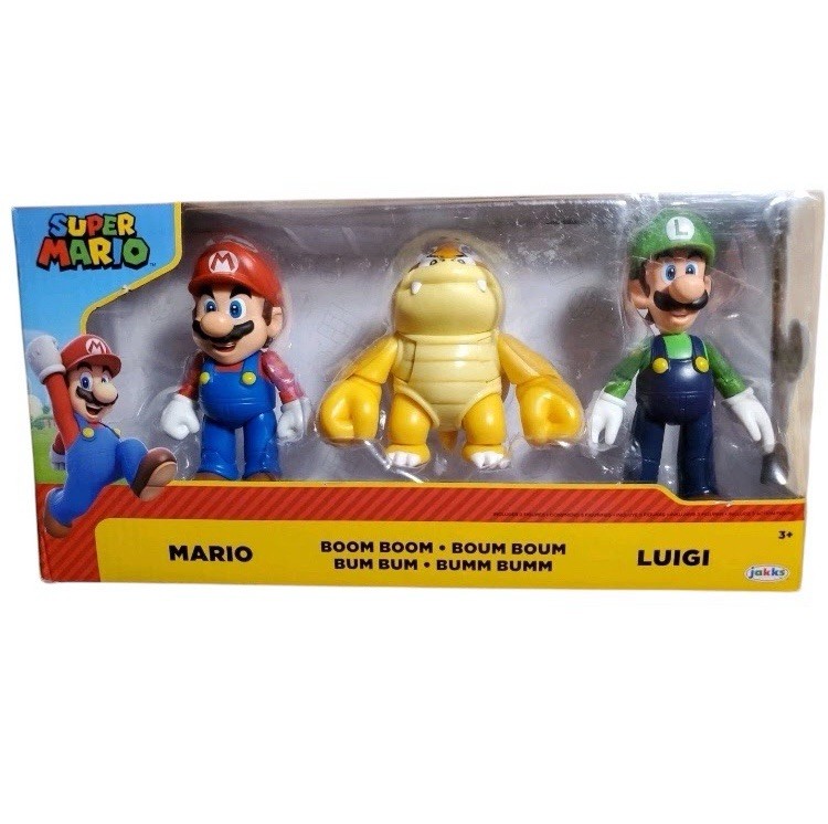 Nintendo Action Figures 4″ BOOM BOOM BOX Super Mario Luigi Collectable Toys