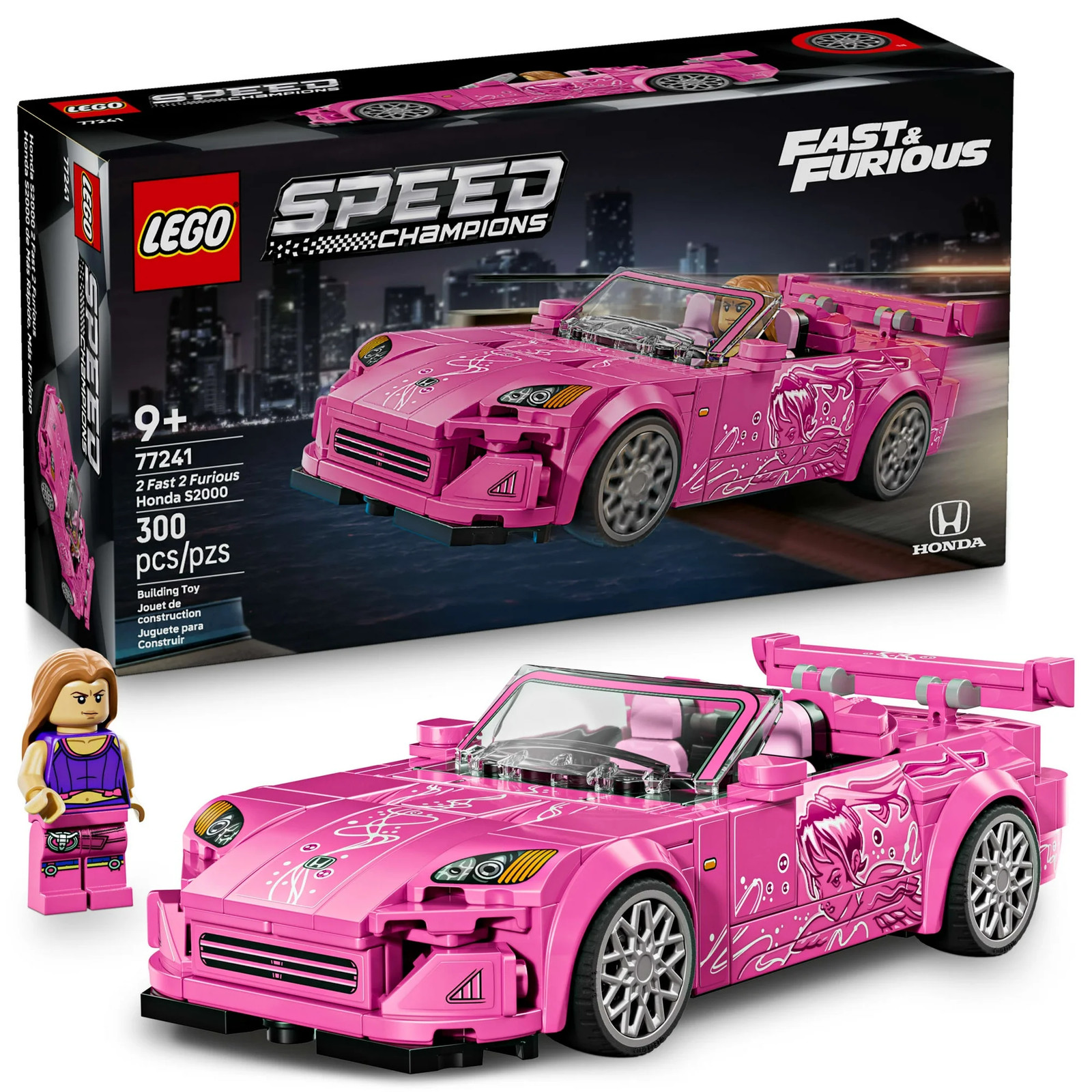 LEGO Speed Champions 2 Fast 2 Furious Honda S2000 Car Toy for Kids, Boys, and Gi