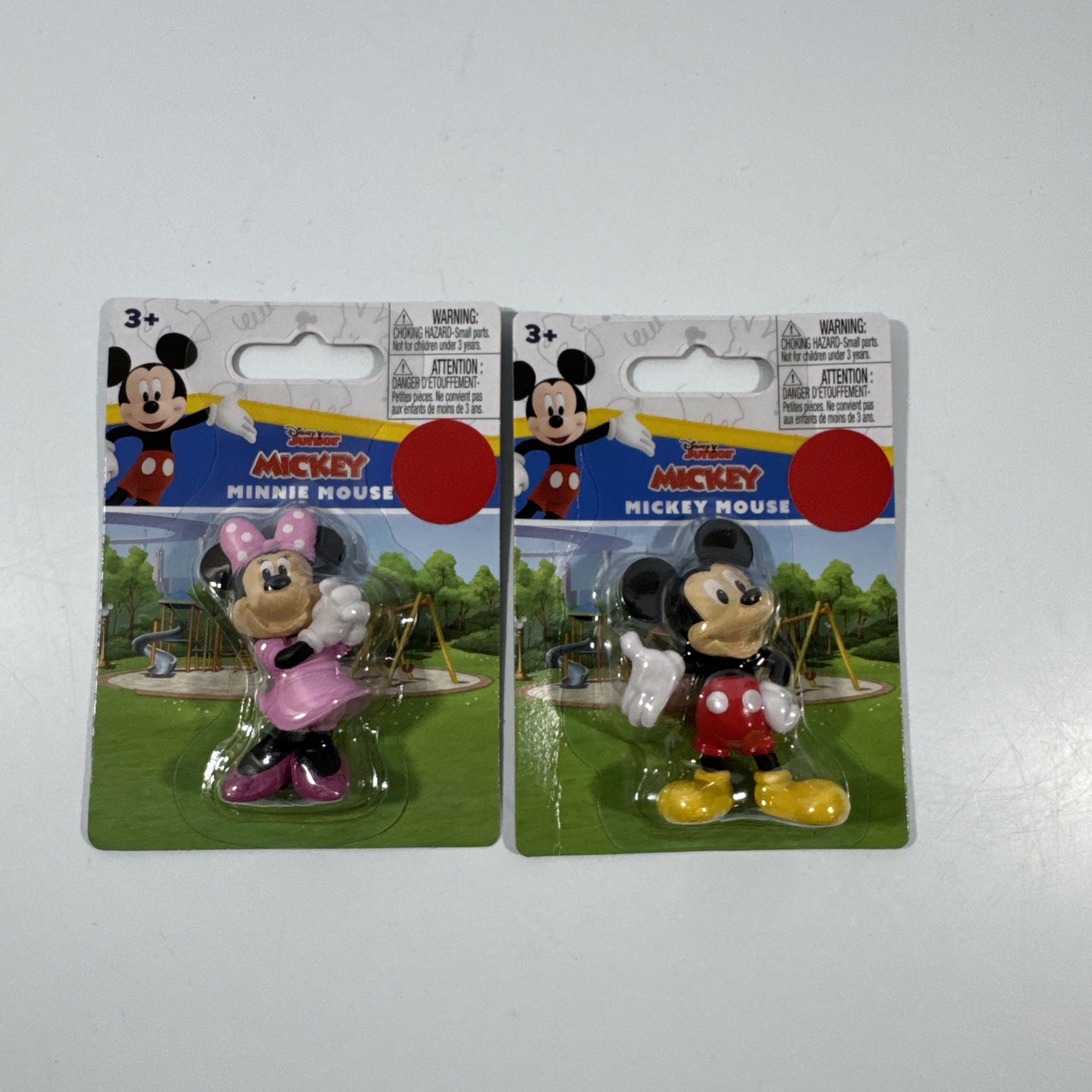 Mickey Mouse And Minnie Mouse 2 Pack Mini Collectable Toys, New Sealed