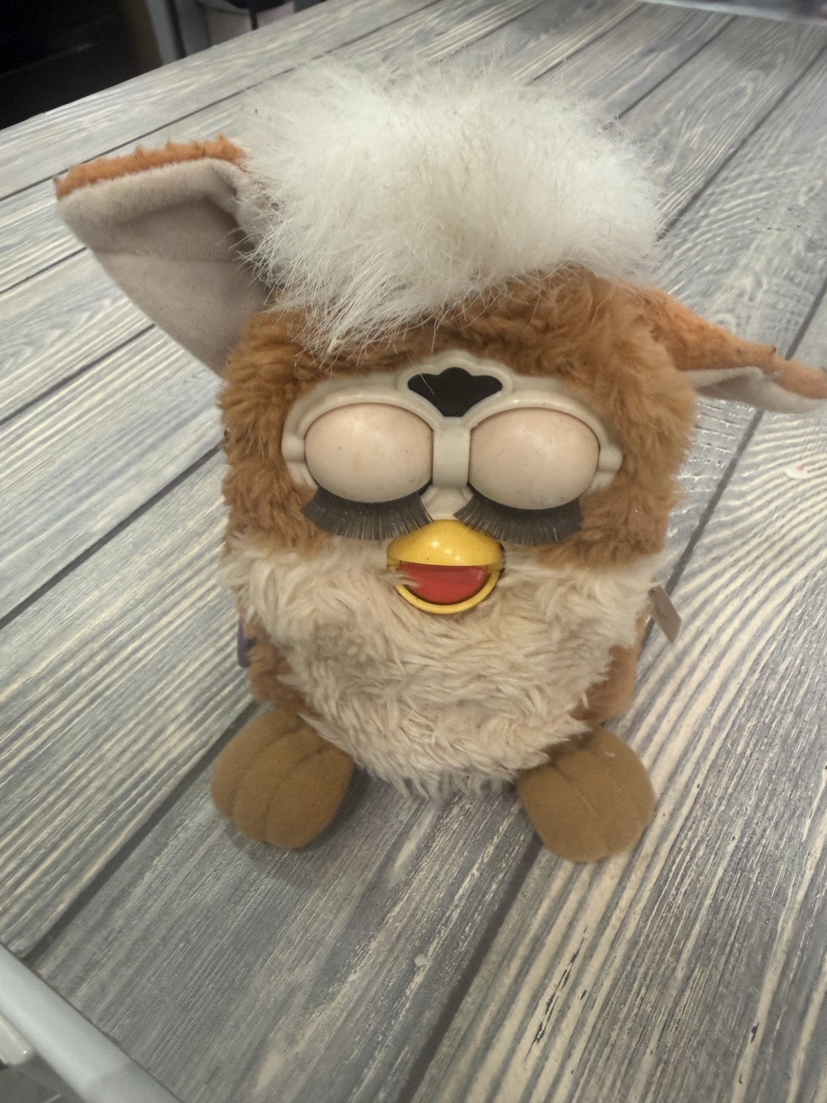 Vintage Original Furby Tiger Electronics 1999 Brown White Electronic Interactive
