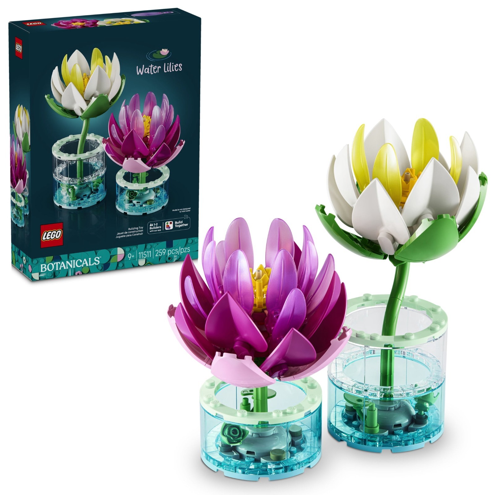 NEW SEALED – LEGO Botanicals Water Lilies Building Toy for Girls & Boys (11511)