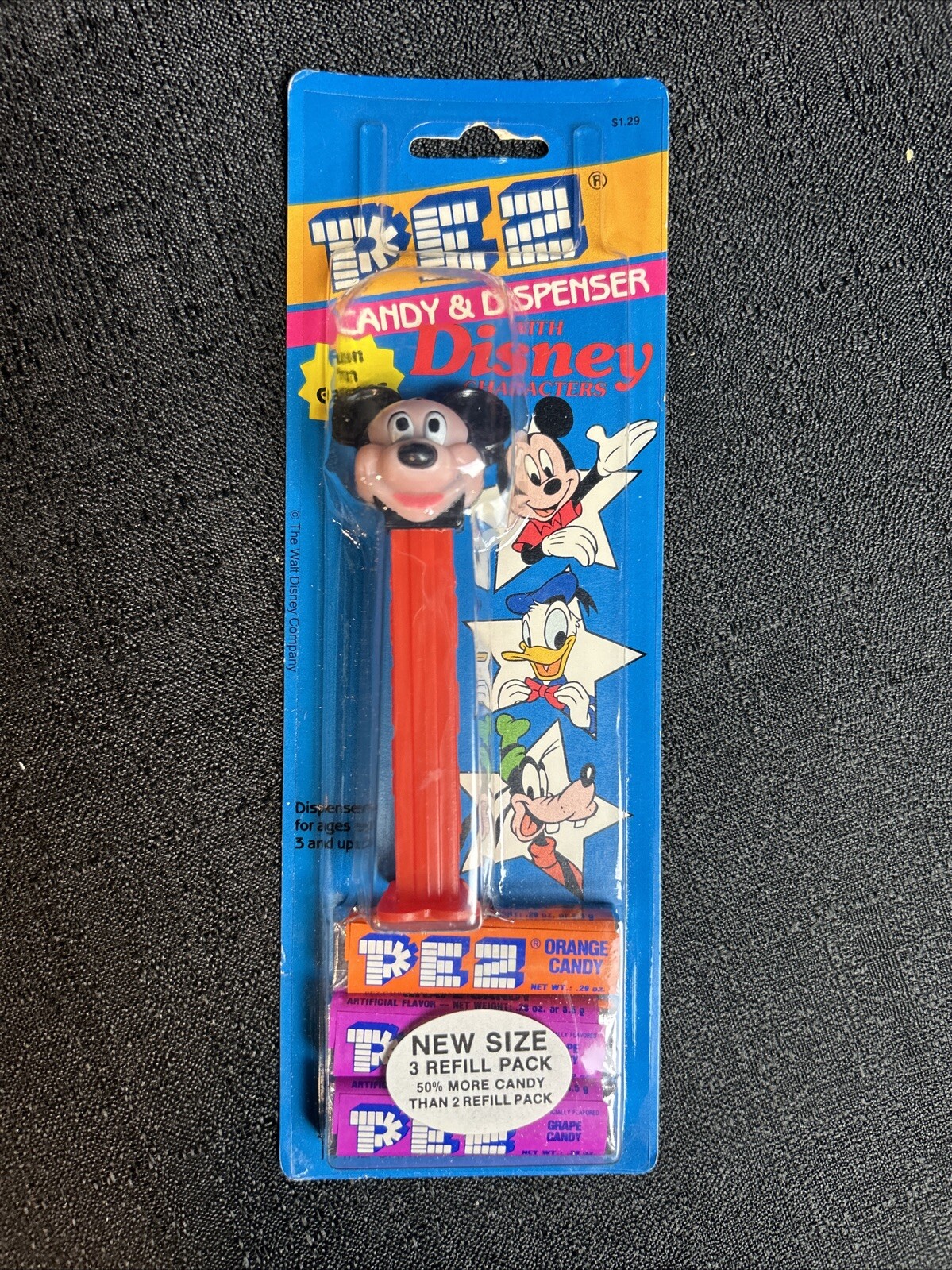 Vintage Mickey Mouse Pez Candy Dispenser Disney Collectable Toys