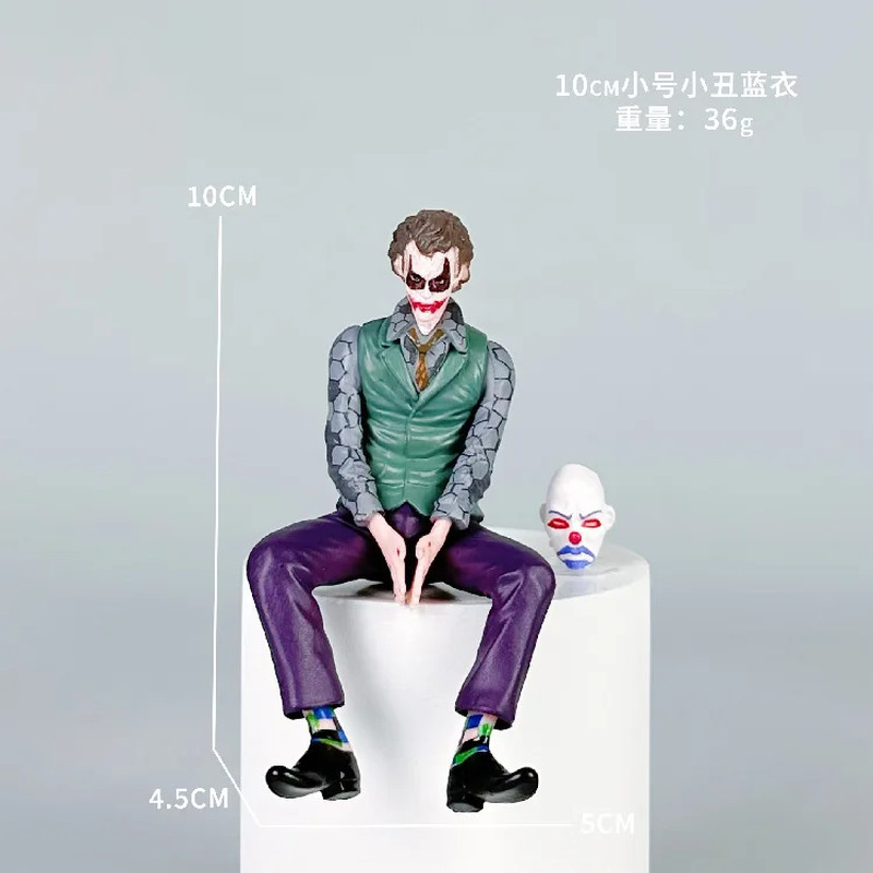 SS HOT Roof Decoration Joker Heath Ledger Sitting Posture Figures Car Doll Tail