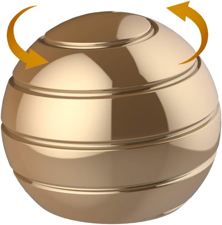 Kinetic Spinner Desk Toy, 1.54” Stress Relief Desk Toys Ball, Anti Anxiety Desk