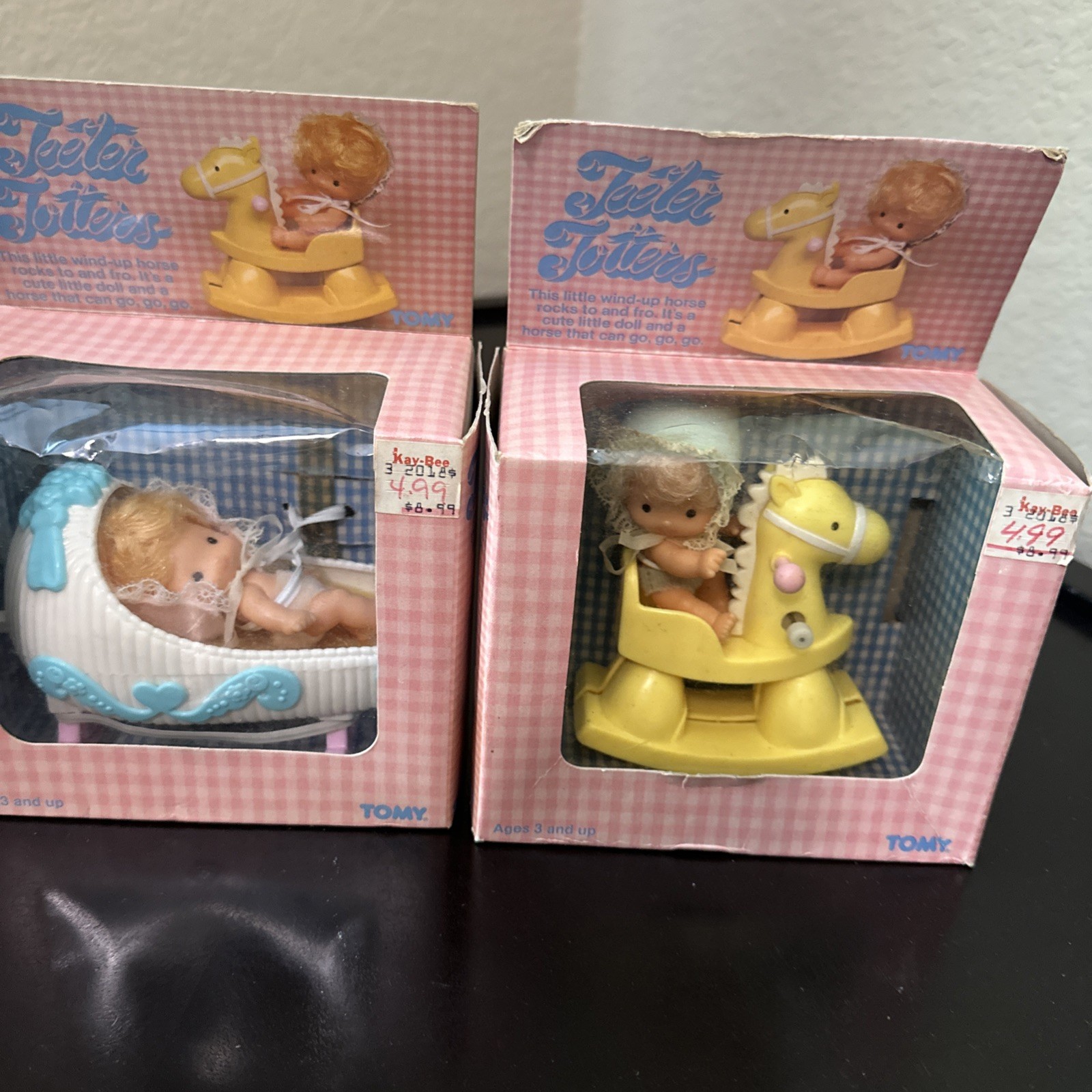Vintage 1980’s Tomy Teeter Totters Wind-Up Collectable Toys