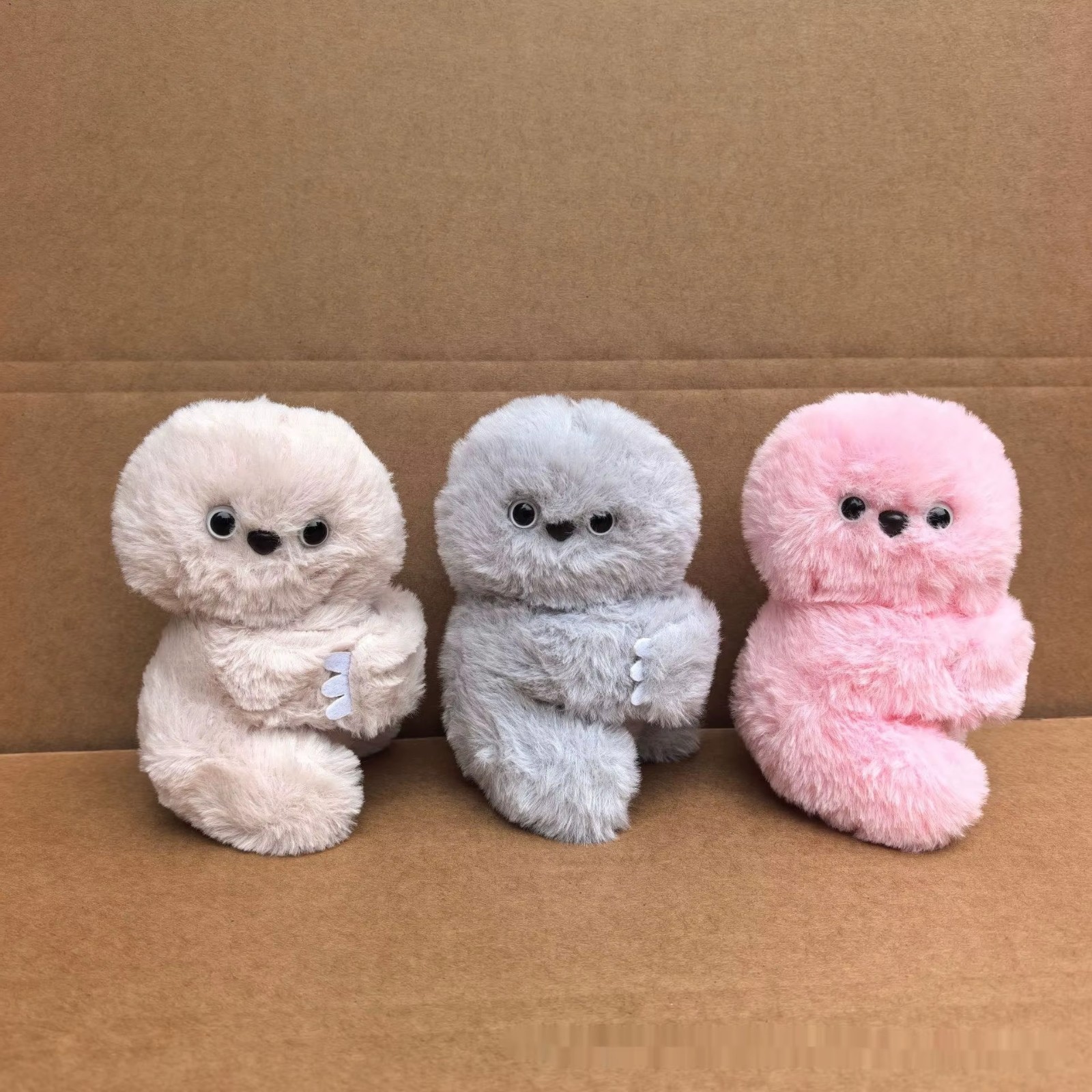 Mirumi Bag charm , owl Plushie  Interactive “Shy” Desk Pet Plush, MOTION SENSOR