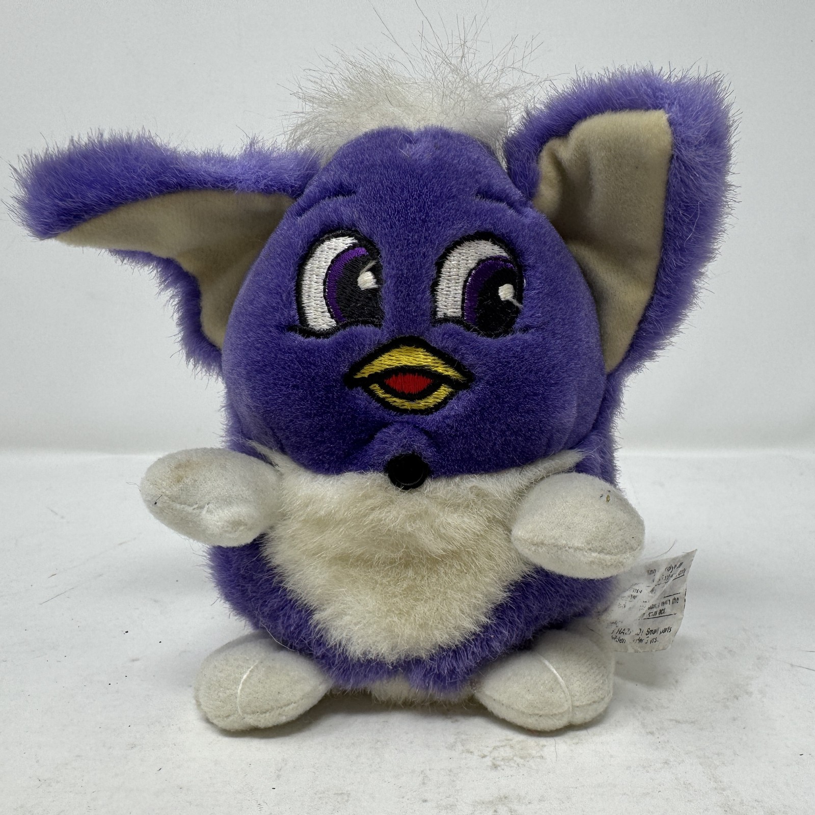 Vintage Purple Herbie Furby Style Plush Stuffed Animal Interactive Toy & Works