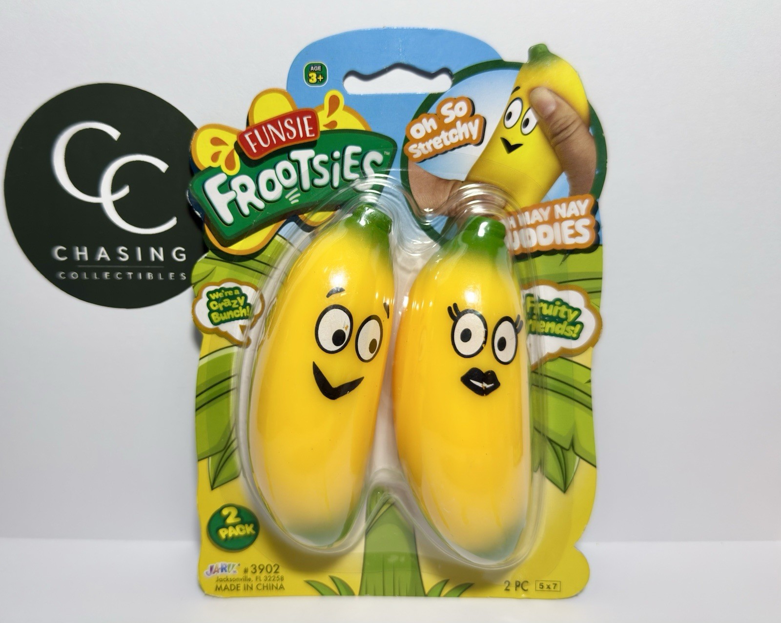 Squishy Banana Buddies Funsie Frootsies 2-Pack Sensory Fidget Toy NEW